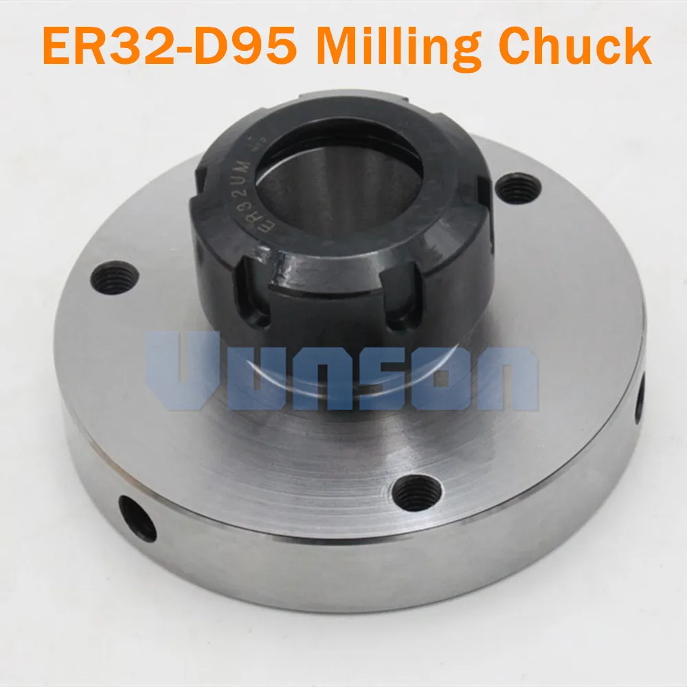

Flange Plate Milling Chuck ER32-D95 Straight Hole ER32 Collet Fixture Chuck instead of Clamping Chuck