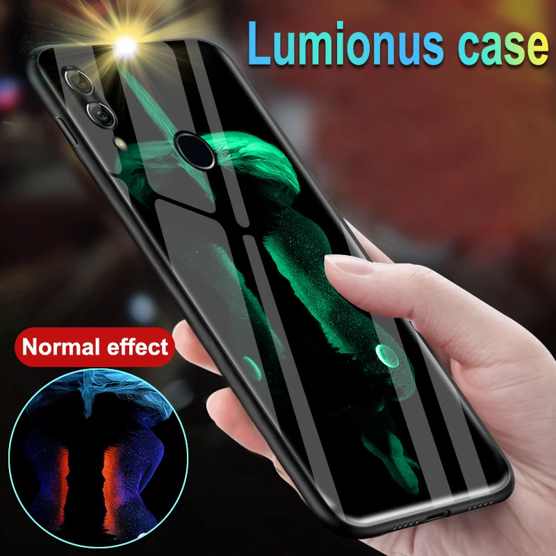 

Luminous Tempered Glass Case For Huawei Honor 8 9 10 Lite Sexy Body Back Cover For Huawei Honor 8 Pro V9 V8 V10 View 10 Capa