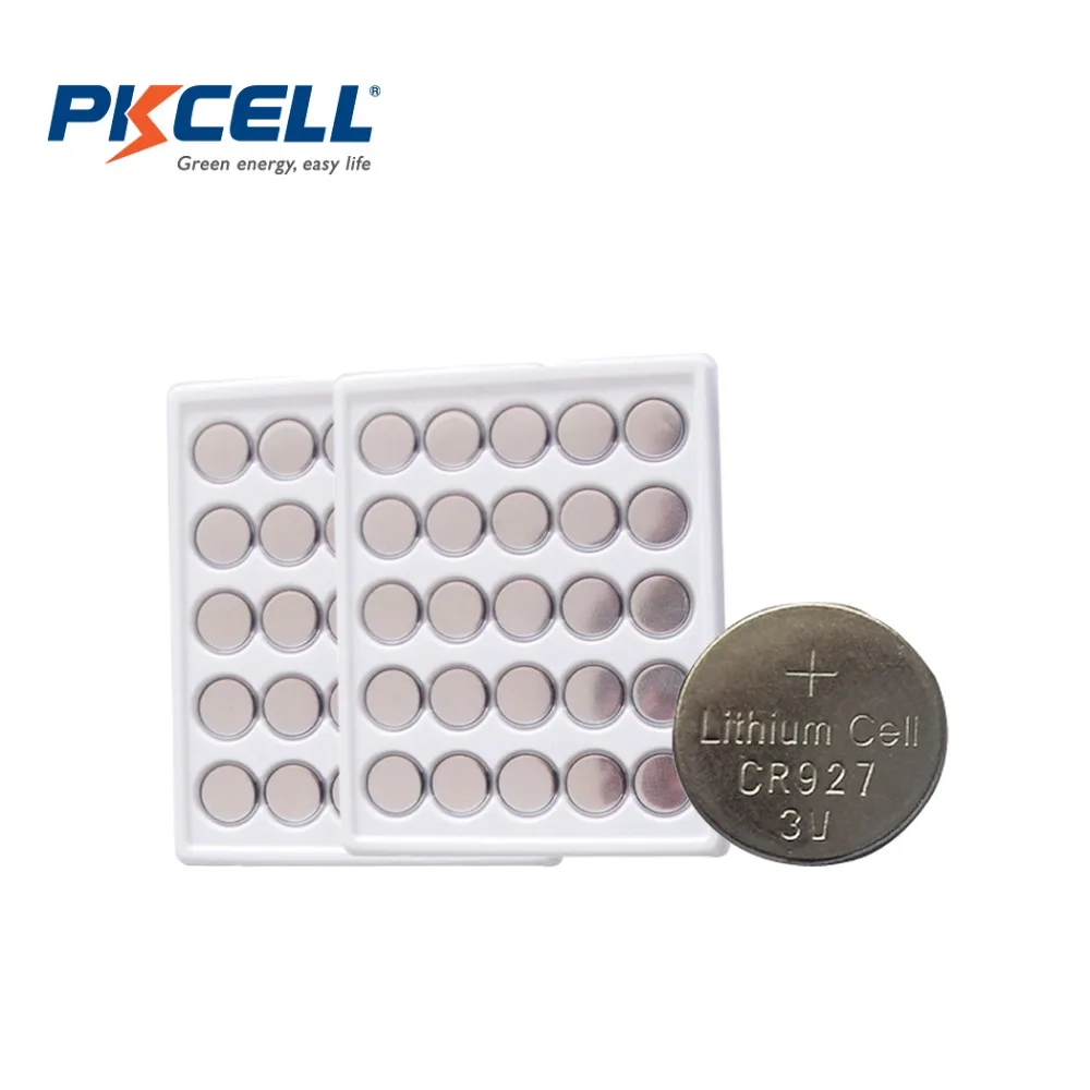 

40Pcs*PKCELL 3V CR927 Lithium Battery DL927 ECR927 5011LC Button Coin Cell Battery