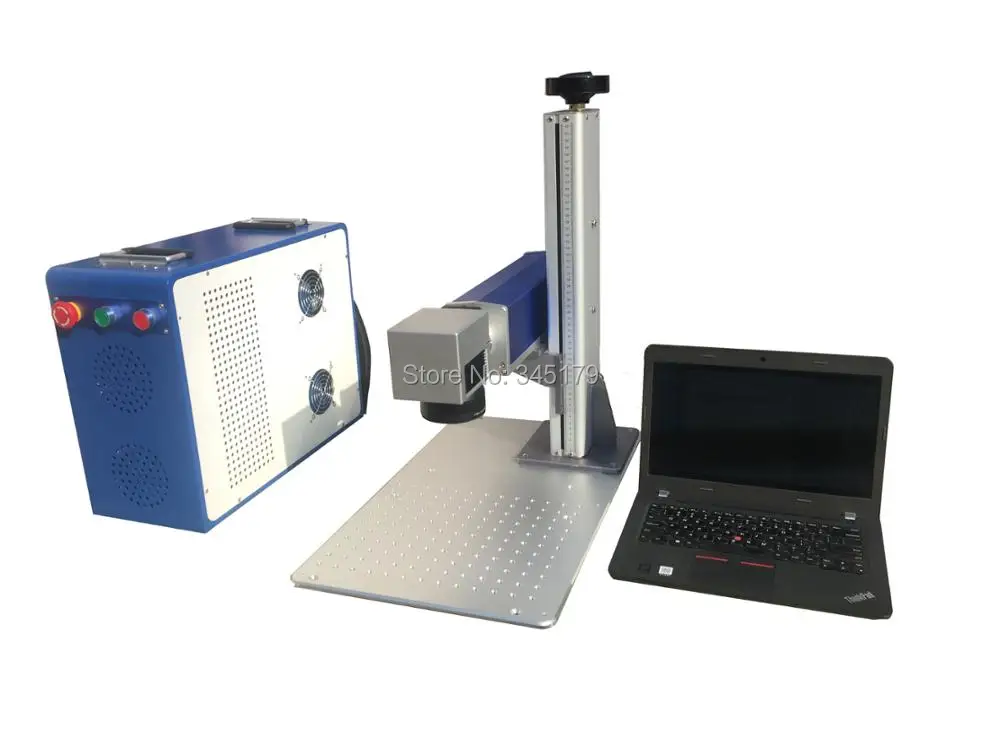 

20W 30W Portable Fiber Laser Marking Machine For Marking Mteal Materials . Max Laser Source .Marking Area 110x110mm