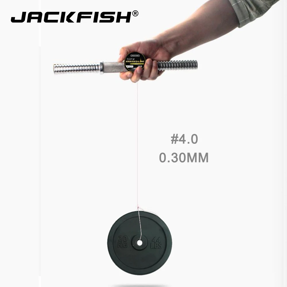 JACKFISH 4 حبلا 500 M سوبر قوية صنارة صيد بولي ايثيلين مجدول 10-60LB PE خيط صنارة الصيد مع هدية الكارب الصيد المياه المالحة