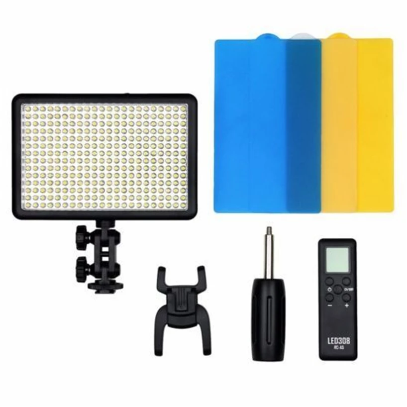 

New Godox 308C Bi-Color Dimmable 3300k-5500K LED Video LED Video Studio Light Lamp Professional Video Light with Remote control