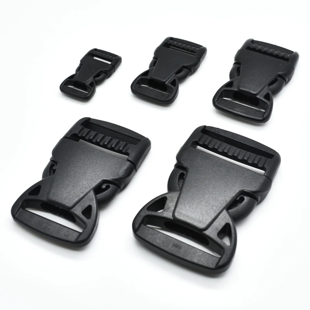 

1pcs/pack Plastic Side Release Buckle Belt Buckle Package accessories Ribbon Slider Dog Collar Black