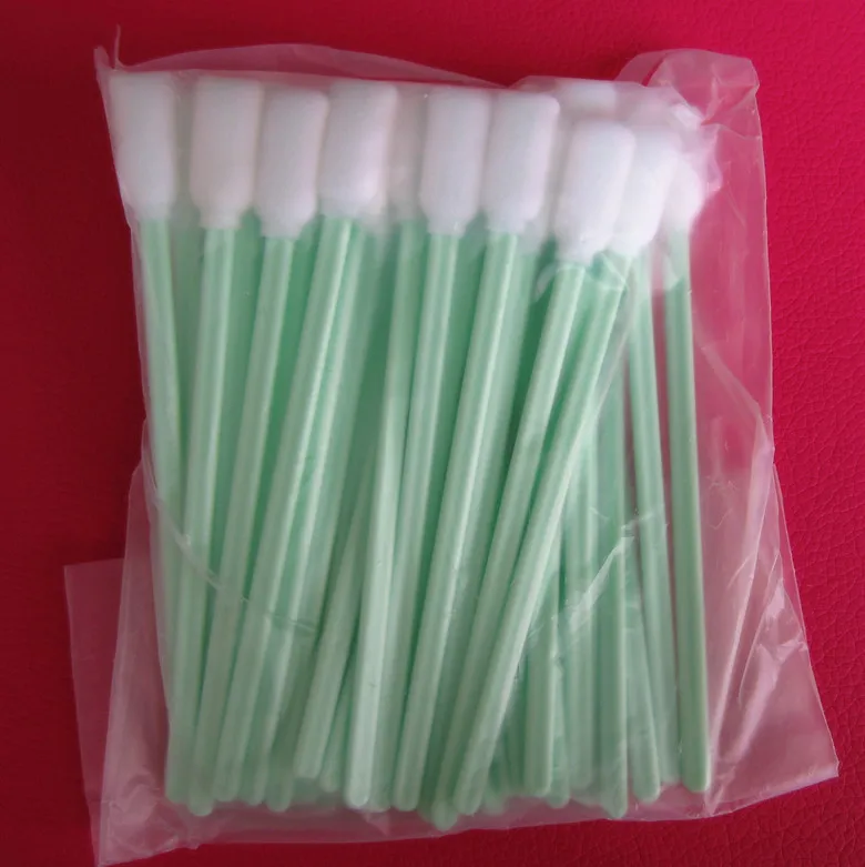 100pcs Polyurethane foam tip Lintless swabs stick for cleaning tape
