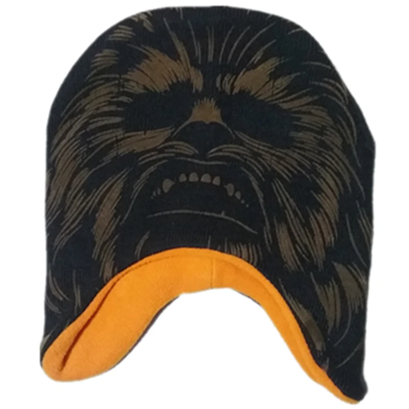 

Wars hero Chewbacca Chewie Yoda Darth Vader Knitted Hat Cosplay Stormtrooper Cotton Warm Winter thick Fleece Lining Beanies caps