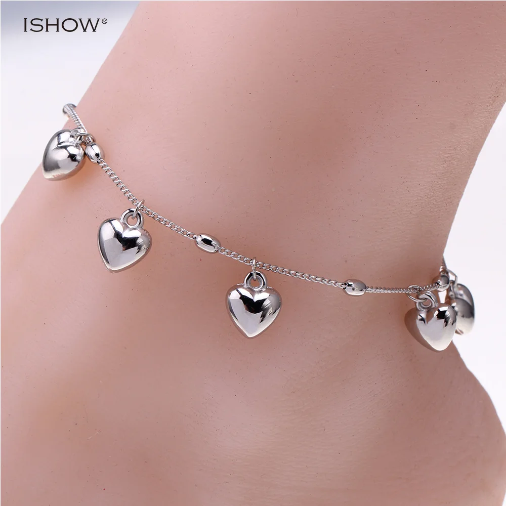 New style vintage silver plated anklets jewelry tobillera mujer simple