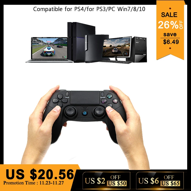 

Bluetooth Wireless Controller Joypad For Sony PS4 Gamepad For Dualshock4 Joystick Controle For Sony PlayStation 4 For PS3 PC