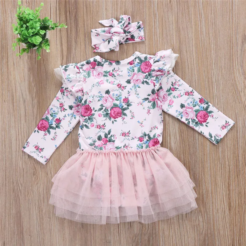 Детское летнее платье с длинным рукавом и цветочным кружевом|dress dress dress|infant baby girl