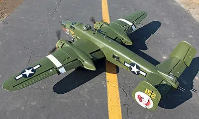 Scale skyflight B25 Apache принцесса пропеллер RC ARF самолет модель Металл втягивает RC самолет TH03131