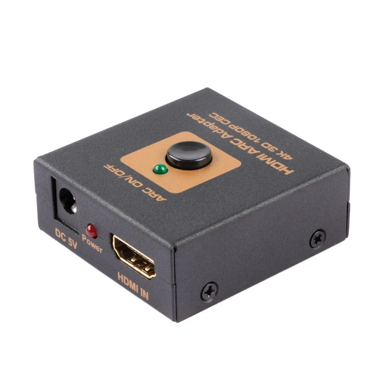 LINK-MI LM-HA03 HDMI ARC адаптер с ARC аудио(Toslink) оптический аудио выход 4 K, 3D, 1080 P, CEC использовать стандартный кабель hd 1,4