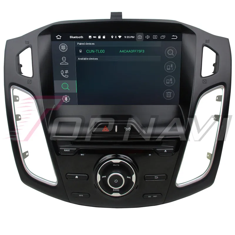  Topnavi Android 8.0 Car DVD Player Head Unit for Ford Focus 2012 2013 2014 2015 2016 GPS Navigation