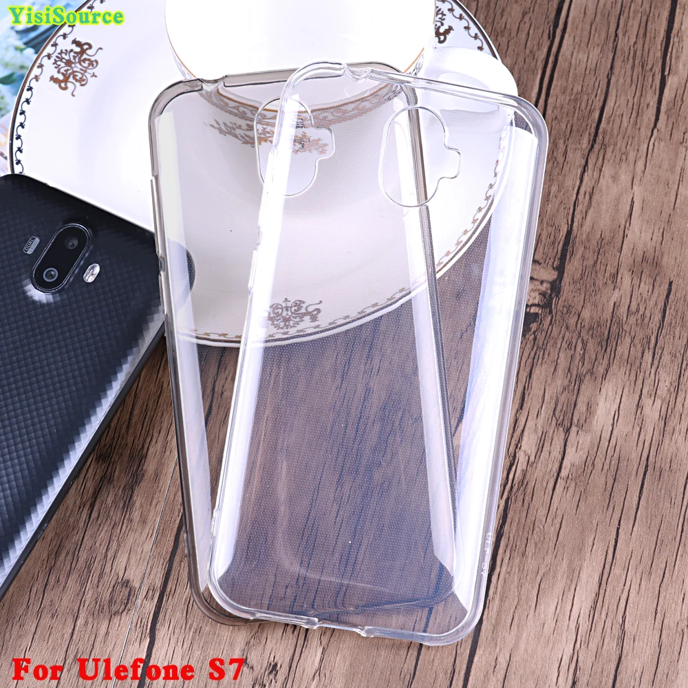 

YisiSource Case for Ulefone S7 Slicone Case High Quality Transparent Clear Soft TPU Back Cover for Ulefone S7 Case