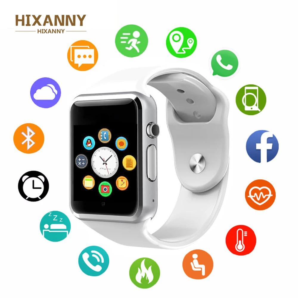 

HIXANNY 2019 New Smart Watch Clock Sync Notifier Support SIM TF Card Connectivity Apple iphone Android Phone Smartwatch GT08