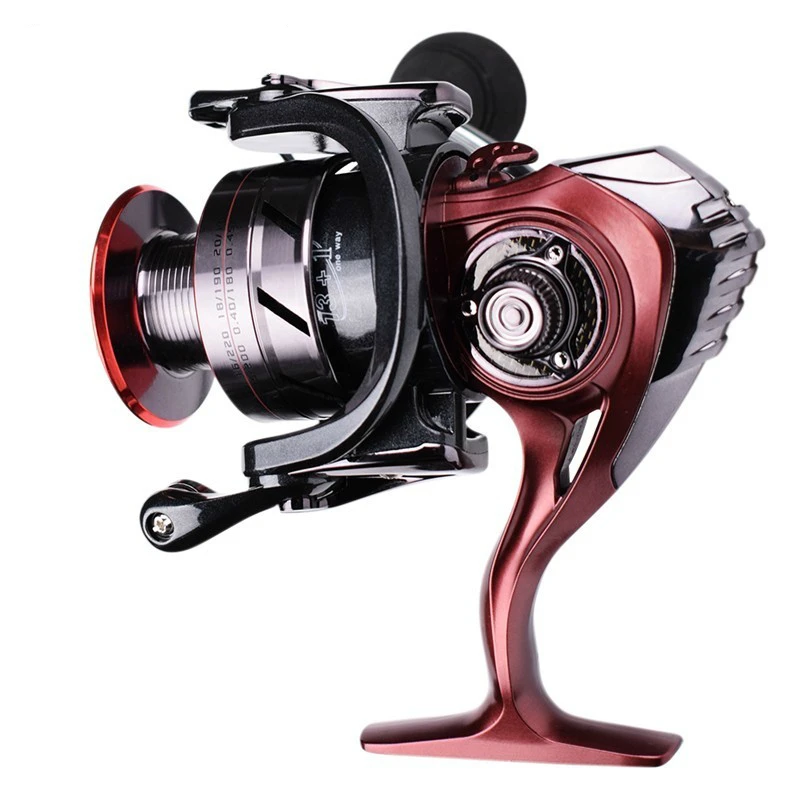 Mavllos 14BB Большая мощность Рыболовная катушка 2000-6000 Серия Carp Spinning Reel Ratio 5: 5: 1 Соляные морские рыболовные катушки Металлическая ручка