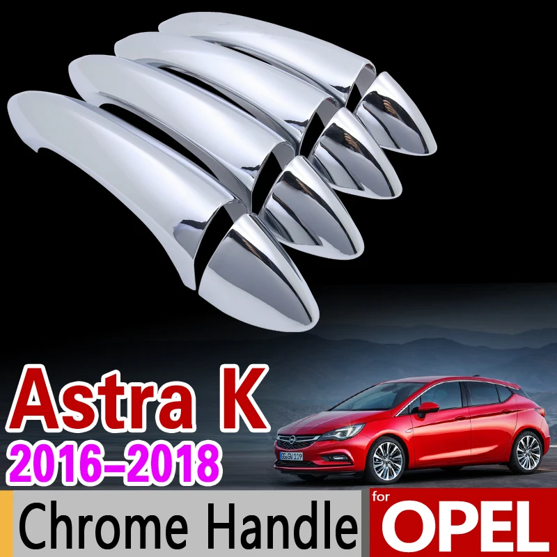 Хромированная накладка на дверные ручки для Opel Astra K 2016 2017 2018 2019 Vauxhall Holden Sedan