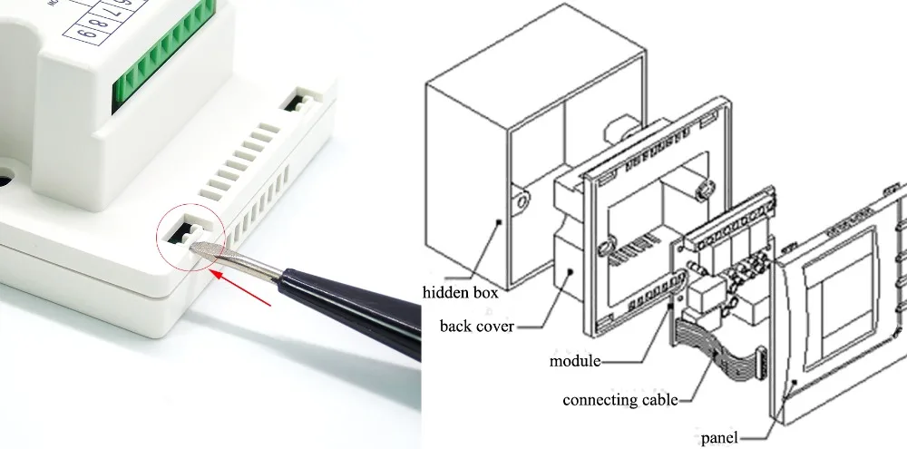 RS485 air quality monitoring instruments CO2 air controller adjustment ppm value for Three-speed ventilator