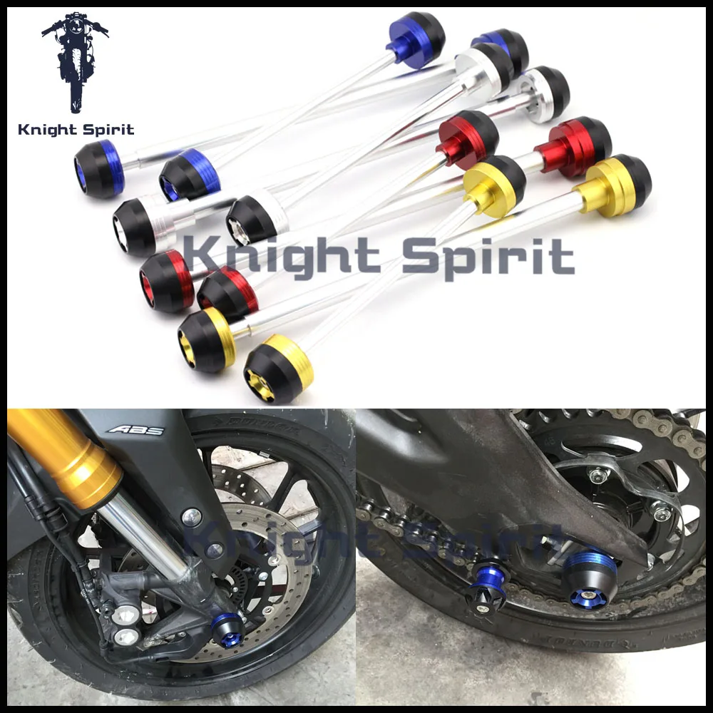 

For SUZUKI GSX-R 600/750 2004-2005 K4 Motorcycle accessories CNC Aluminum Front & Rear Axle Fork Crash Sliders Wheel Protector