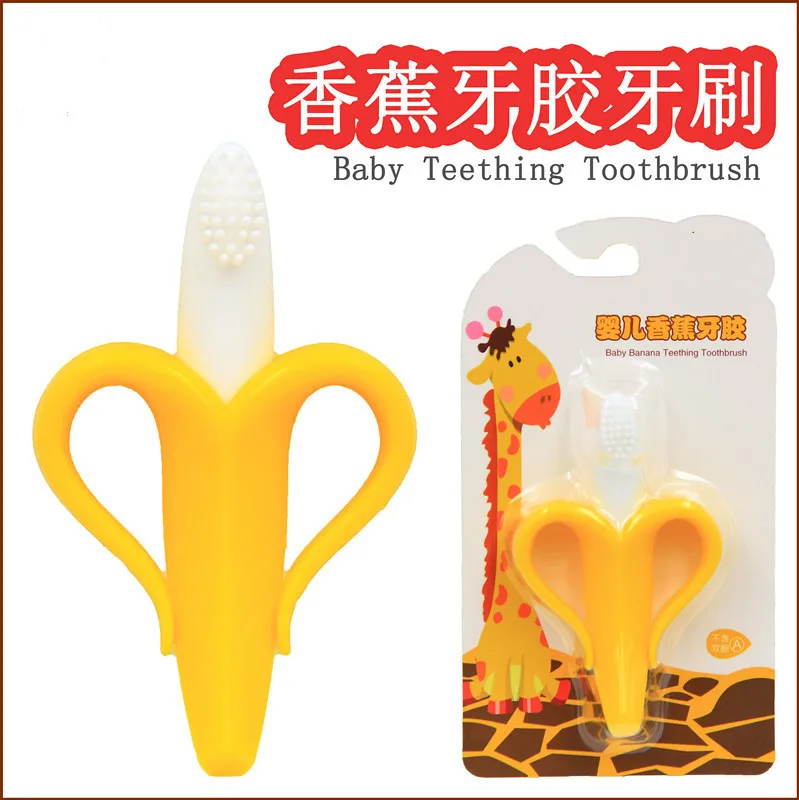 Newborn Silicone Toothbrush Baby Teether Teething Ring Kids Teether Children Chewing Environmentally Safe High Quality