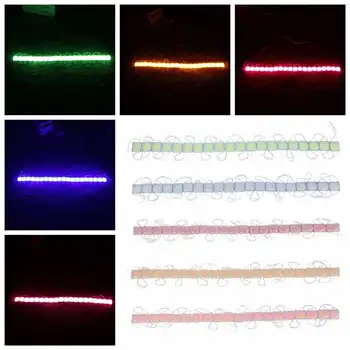 

CLAITE 20PCS 2W Waterproof IP65 COB LED Module Strip Light Light Bead Chip for Outdoor DIY Advertisement Letters DC12V Round