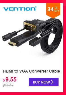 Кабель Vention HDMI 2,0 1,4 3D 2160P кабель HDMI папа-папа с HDMI адаптером для HD tv PS3 проектора HD lcd tv компьютера 4K кабель