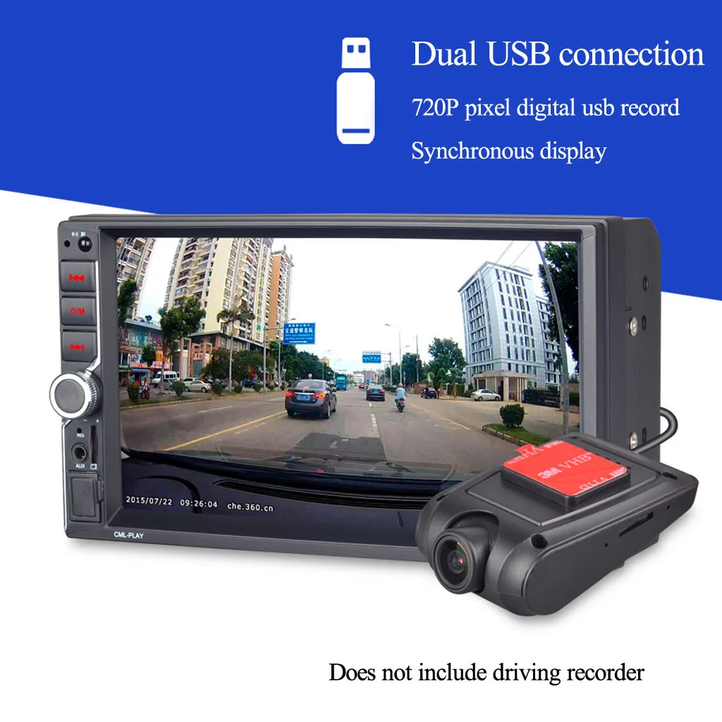 OMESHIN Автомагнитола для Android 8,0 телефона и iphone зеркальная связь емкостный сенсорный экран " MP5 камера мультимедийный плеер Jly16