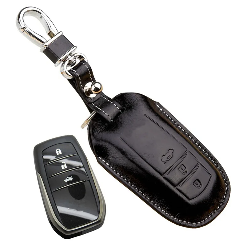 NANZIHAN Кожаный Брелок чехол для Toyota Highlander 2015 Camry 2014 Prado Fortuner 2016 Rav4 брелок