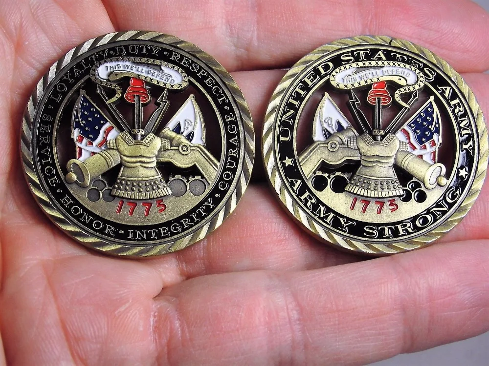 US Army challenge coin 1775 Army Strong United States Patriotism (2)