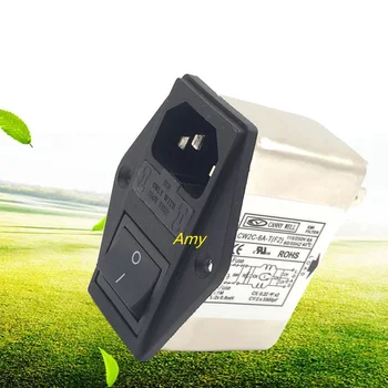 

Power EMI filter CW2C 6A 10A T bipolar F2 socket single-phase AC 220V