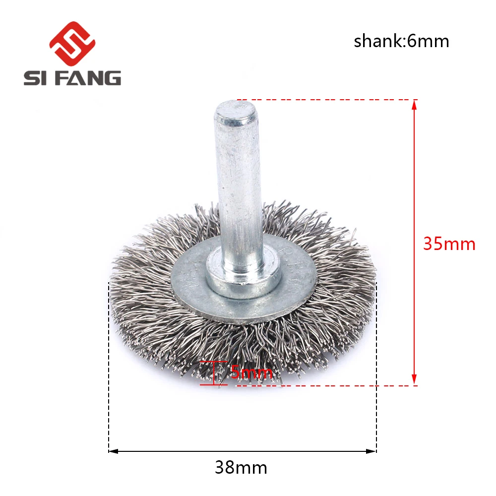 4 шт. нержавеющая сталь щетки колеса провода Комплект 38 мм/50 мм/65 мм/75 мм диаметр для шлифовальные станки Dremel роторный инструмент аксессуар