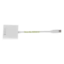 USB 3,1 Тип C мужчин и женщин VGA кабель адаптер 1080 P для нового Macbook 12 дюймов Поддержка прямых поставок