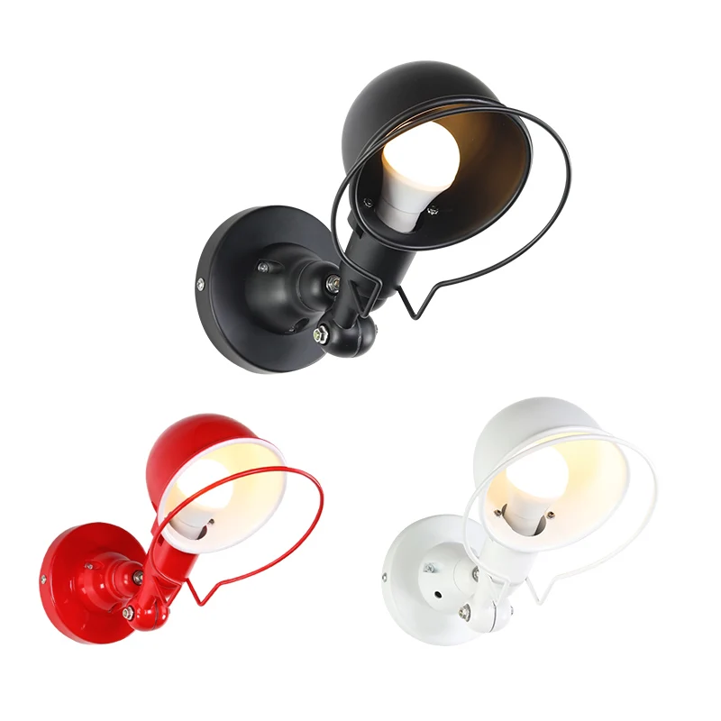 

Nordic Classic adjustable modern industrial Long swing arm black wall lamp sconce vintage E27 lights for Bathroom bedroom foyer