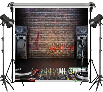 

LB Polyester & Vinyl Underground Band Sound DJ Graffiti Dream Studio Backgrounds For Photo Studio Photography Backdrops Decor