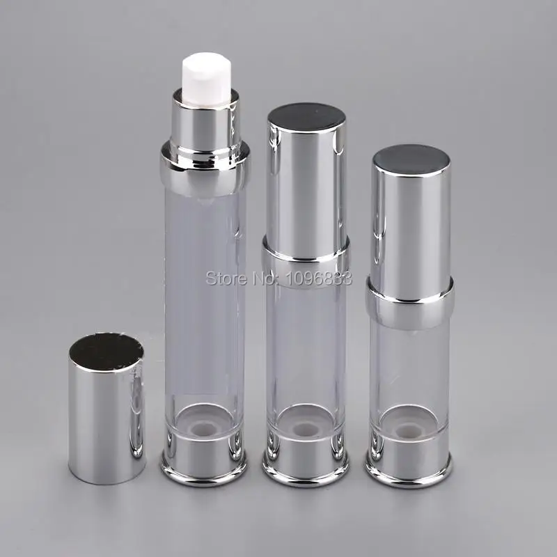 20ML Silver Airless Pump Bottle, Airless Lotion Bottle ...