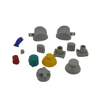 

Full set ABXY Keypads Buttons for Game Cube replacement for N-G-C controller Joystick Thumbstick Cap