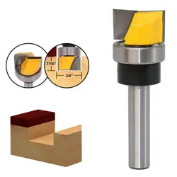 8 мм хвостовик шаблон Отделка петли долбежные фрезы прямой конец насадка-триммер очистки для промывания и подравнивания шип фрезы по дереву