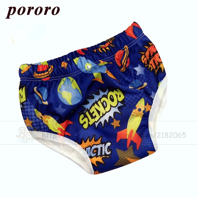 

2019 Pororo Adjustable Elastic Bamboo Fiber Washable Cloth Diaper Training Pants Outer TPU Waterproof Reusable Training Pants