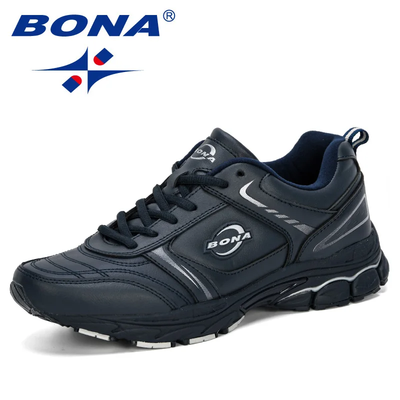 BONA новые стильные мужские кроссовки, мужские кроссовки для бега, спортивная обувь, мужская спортивная обувь, Мужская дышащая удобная обувь