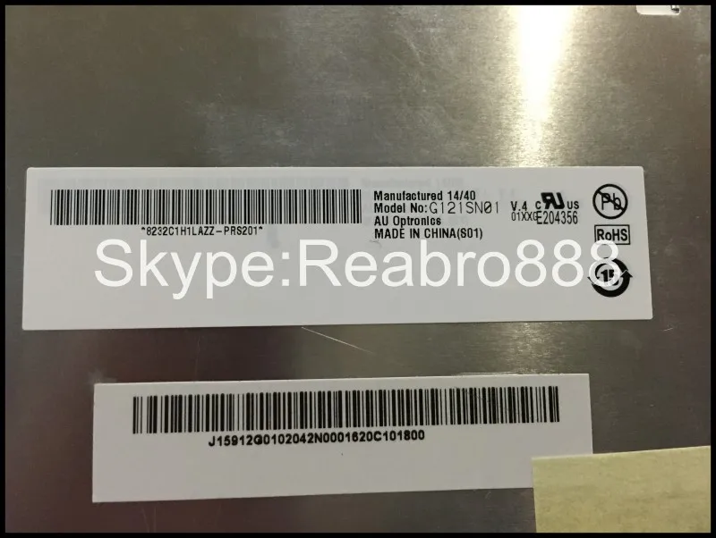 12.1 ġ LCD г, G121SN01 V0 V.1 V.3 V.4 V1 V3 V4