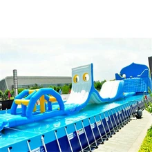 Надувной батут аквапарк комбо батут надувная водная горка батут прыгающая игра для детей