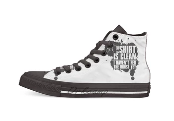 

If this t shirts is clean I haven't fed the horse yet Novelty Design Casual Canvas Shoes Custom shoes Drop Shipping