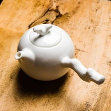 Керамический чайник, боковой чайник кунг-фу, чайный набор, чайный горшок, Нефритовый чайник