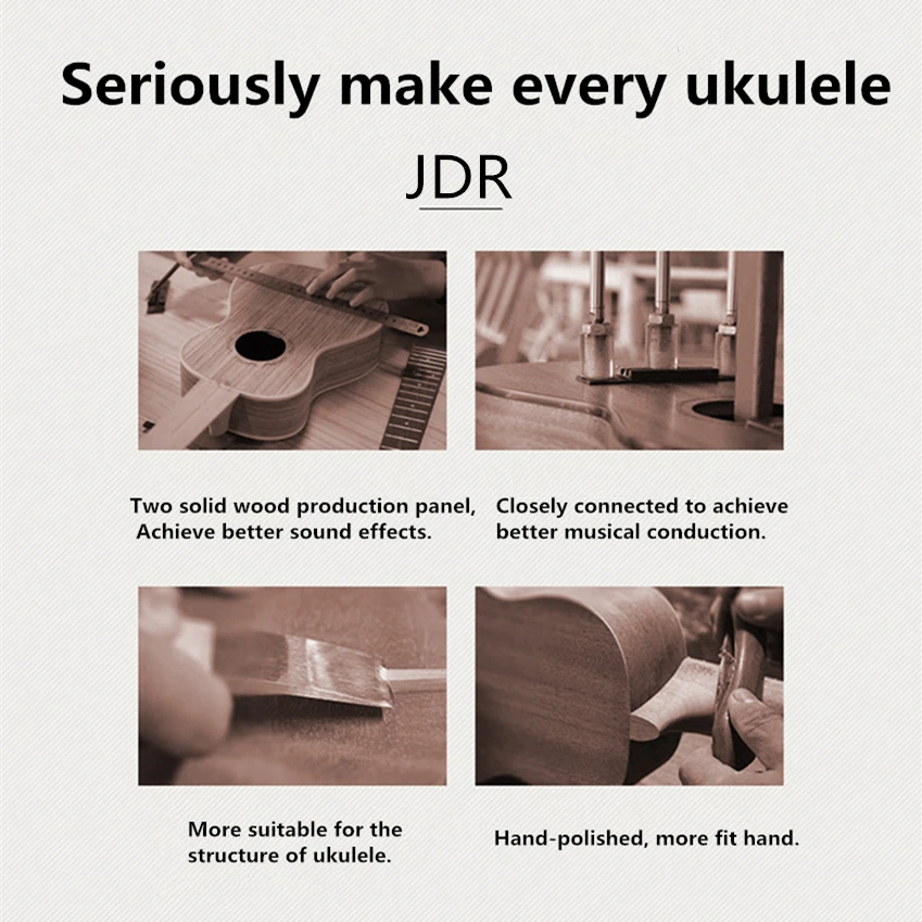 JDR 21 23 дюйма Гавайская гитара палисандр Ель панель 4 струны гриф Ukelele Banjo