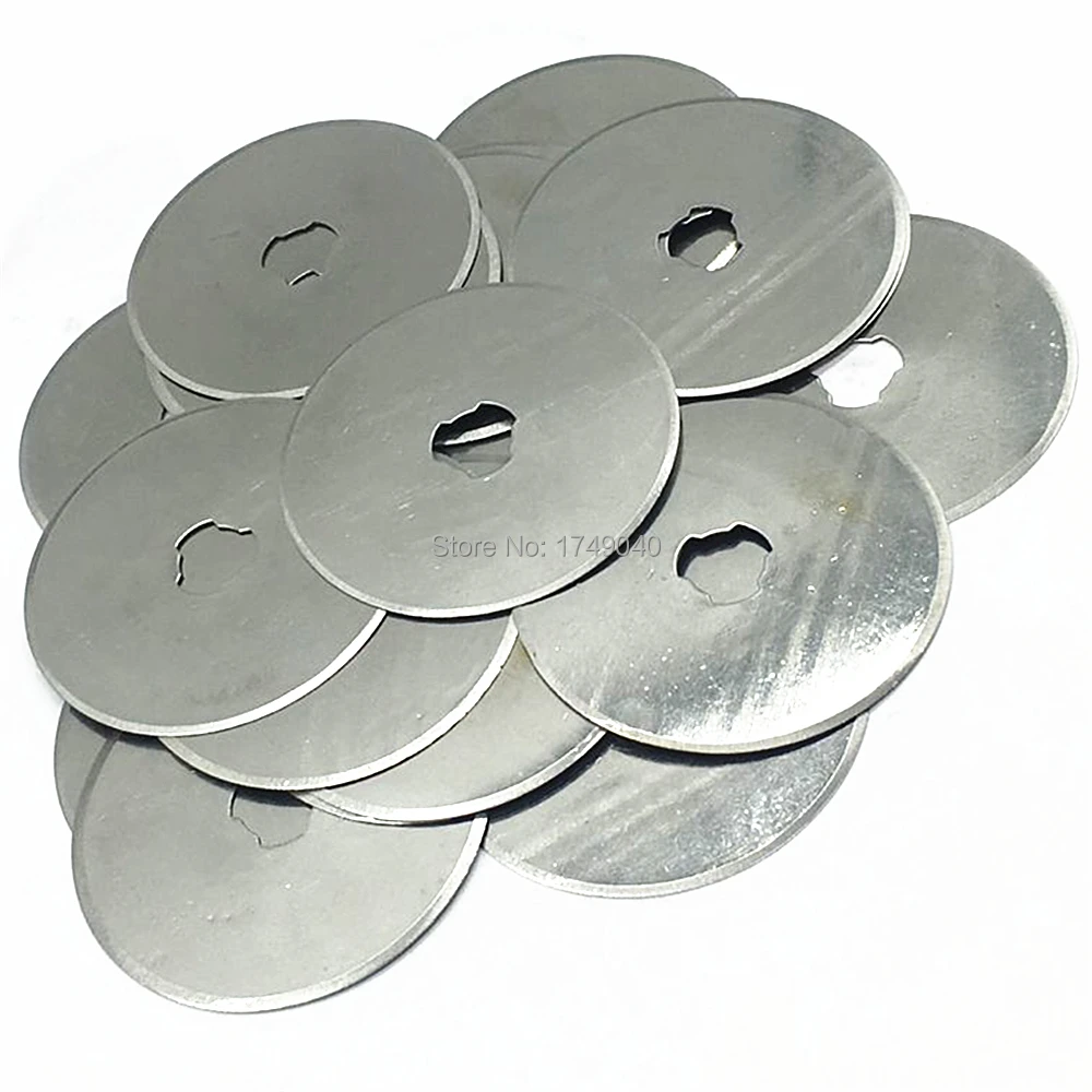 

20pcs 45mm Rotary Cutter Blade 45mm*8mm*0.3mm Refill Blades Quilting Sewing Fabric Leather Paper Craft Cutting Tools