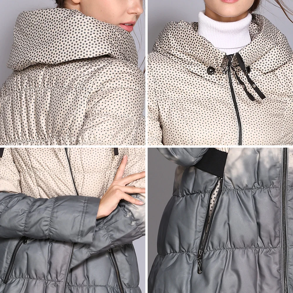 COUTUDI 2018 Winter Plus Size Down Coat Women Parkas Female Long Duck Down Padded Jacket Hit Color High Quality Women's Clothing COUTUDI 2018 Winter Plus Size Down Coat Women Parkas Female Long Duck Down Padded Jacket Hit Color High Quality Women's Clothing