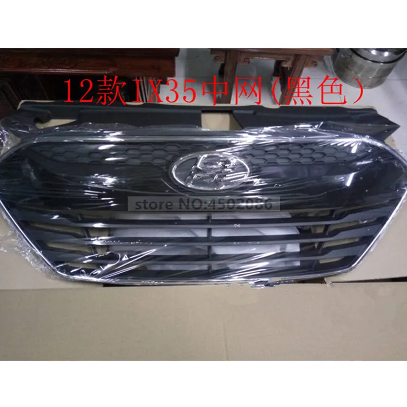 Для hyundai ix35 2012 Высокое качество ABS Хром Передняя решетка ремонт вокруг отделки решетки гонки