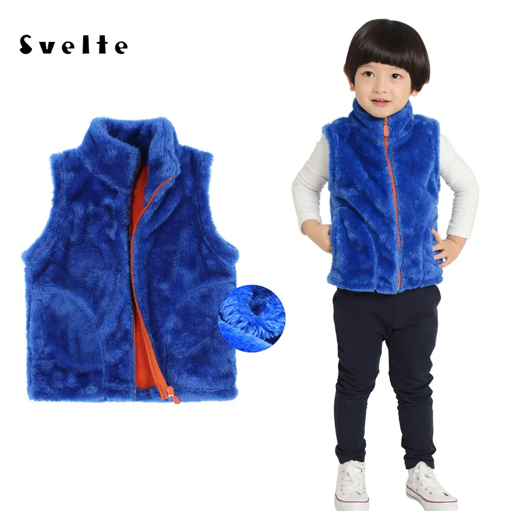 SVELTE Spring baby boy vest girls vests kids Unisex Super Soft Polar