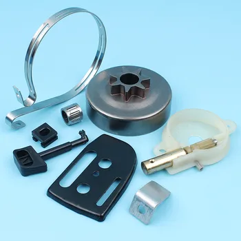 

7T Clutch Drum Oil Pump Brake Band Bar Plate Kit For HUSQVARNA 36 41 136 137 141 142 Chainsaw w/ Catcher Choke Rod Needle Beaing