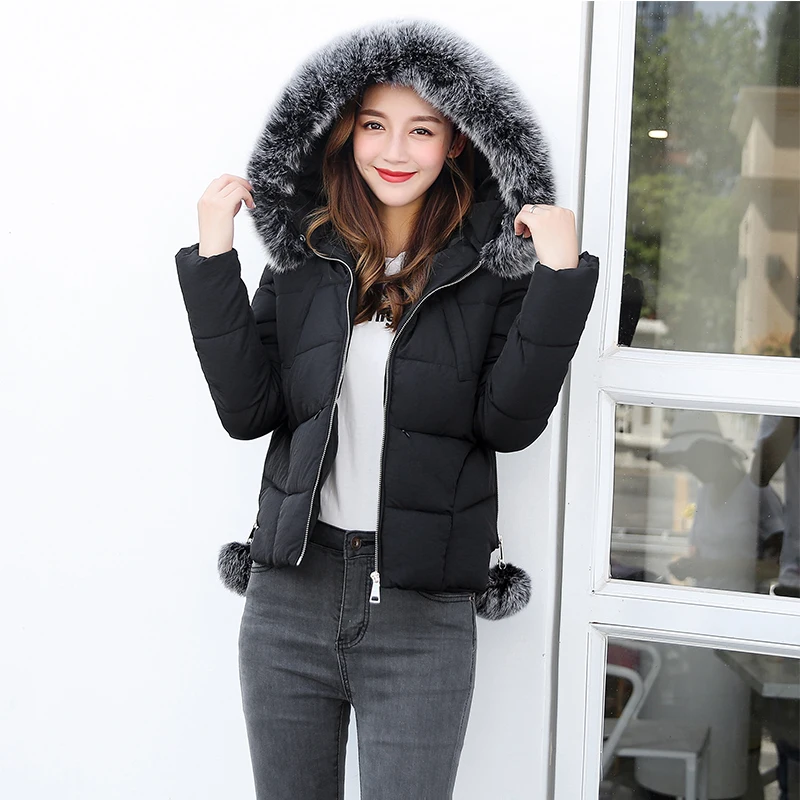 2019 New Arrival Winter Jacket Women Hooded Cotton Padded Short Female Coat Women Parka Solid Ladies Casaco Feminina Inverno