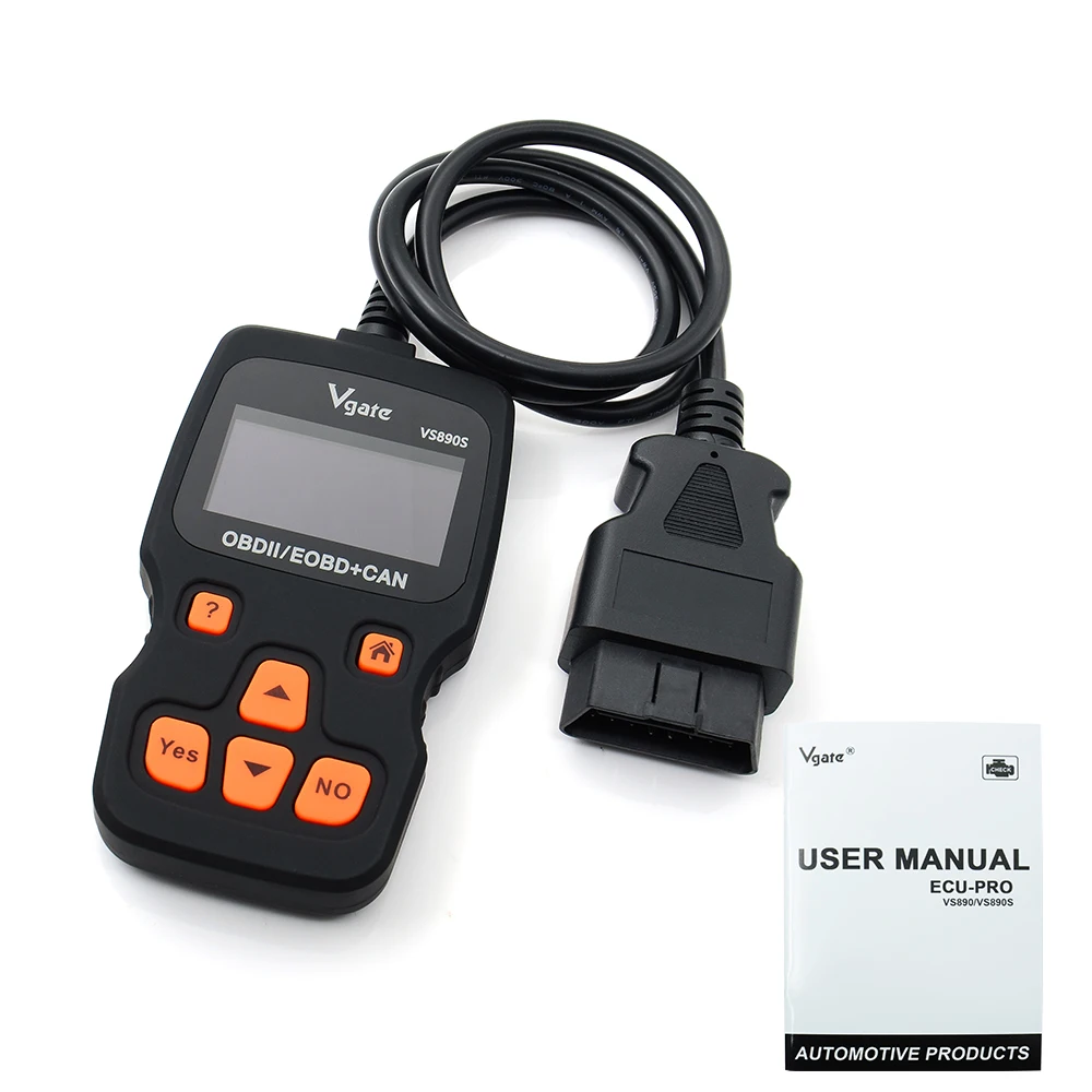 Оригинальный диагностический инструмент Vgate VS890S OBDII OBD2 считыватель кодов