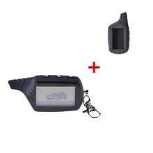 

Car Anti-theft System 2 Way Car Alarm LCD Remote Control Key Fob +Silicone Case for Russian Vehicle Security For starline A91